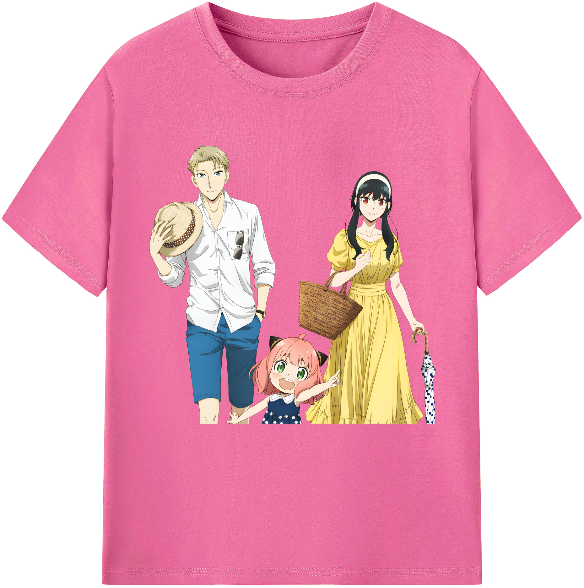 （画像用） SPY×FAMILY间谍家家酒 レディースカジュアルプリントTシャツ（綿100％）